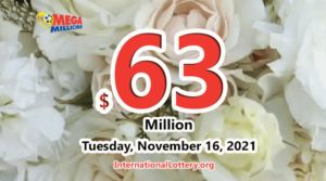 Mega Millions 头奖正在等待主人，目前奖金为 6300 万美元。
